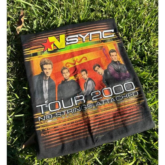 Vintage *NSYNC Tour T Shirt 2000 Front and Back Graphic Y2k Nsync Boy Band Shirt - Picture 15 of 15